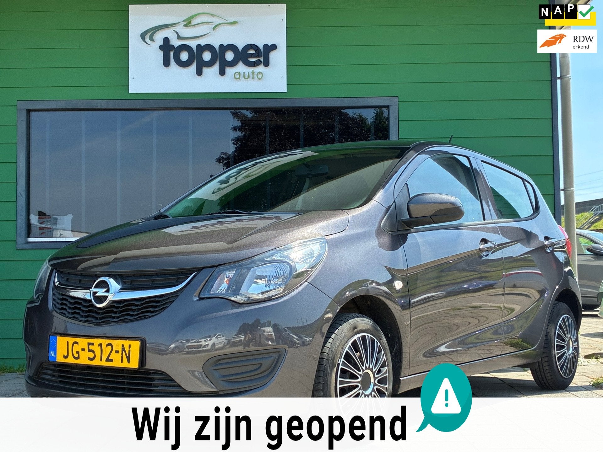 Opel KARL 1.0 ecoFLEX Edition|2e Eigenaar|Airco|CruiseContro, Voorwielaandrijving, 839 kg, Gebruikt, Euro 6