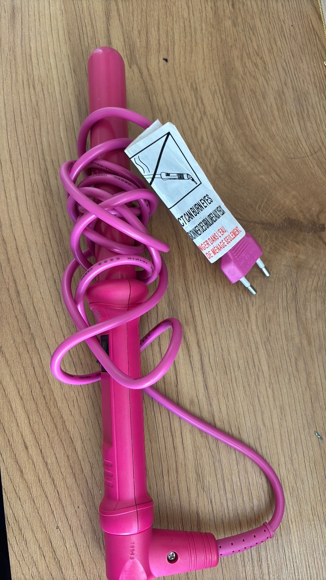 Mooie roze krultang, Ophalen of Verzenden, Zo goed als nieuw, Krultang of Stijltang
