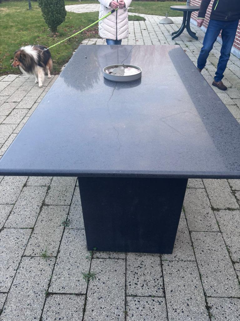 Marmeren  Tuin tafel, Tuin en Terras, Tuintafels, Ophalen of Verzenden, Gebruikt, Rechthoekig, Overige materialen