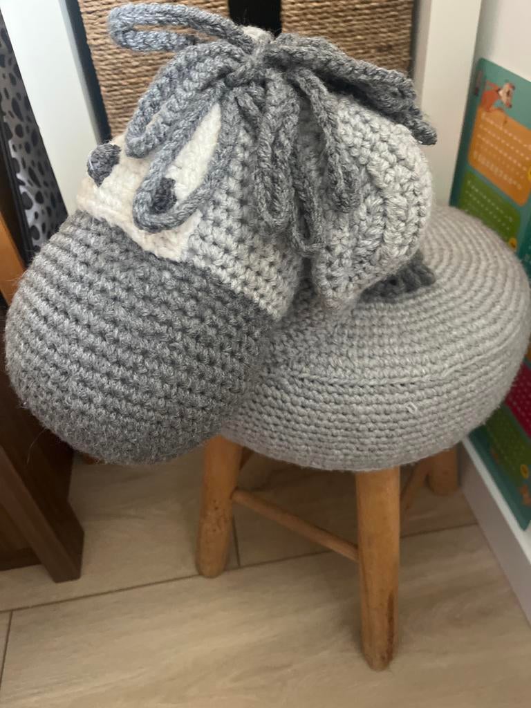 Leuk dieren krukje voor op de kinderkamer, Ophalen of Verzenden, Gebruikt, Hout