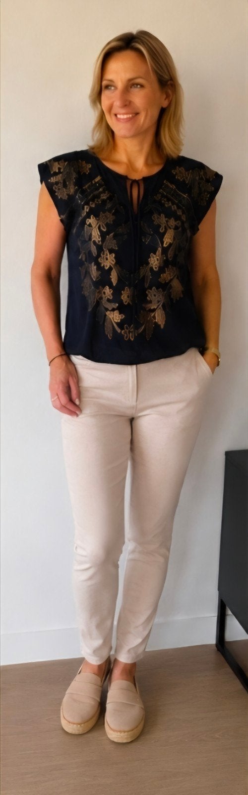 Solange Top – Maat 38, Kleding | Dames, Maat 38/40 (M), Blauw, Ophalen of Verzenden, Zo goed als nieuw