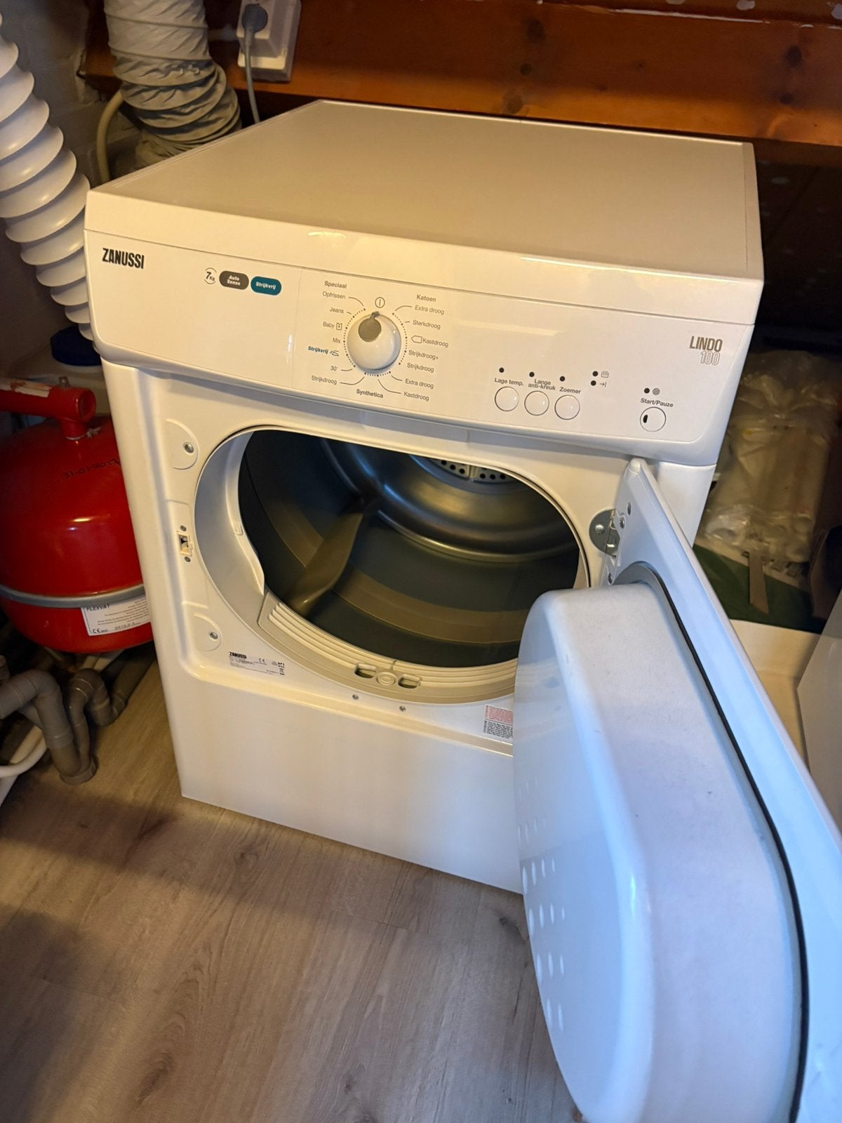 Zanussi wasdroger aangeboden, Witgoed en Apparatuur, Ophalen, 6 tot 8 kg, Gebruikt, Luchtafvoer