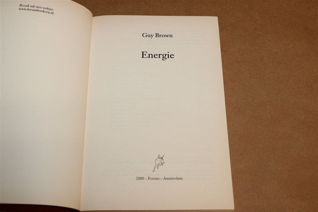 Energie — Historische & Biologische Essentie van ons Leven, Ophalen of Verzenden, Gelezen
