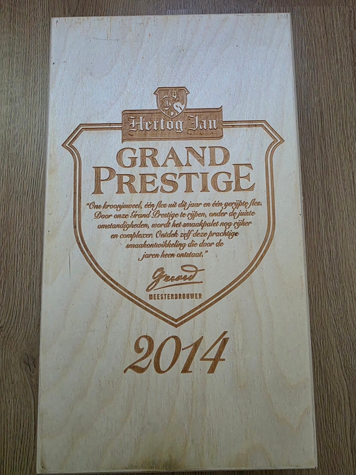 Hertog Jan Grand Prestige, Verzamelen, Biermerken, Ophalen of Verzenden, Zo goed als nieuw, Flesje(s), Hertog Jan
