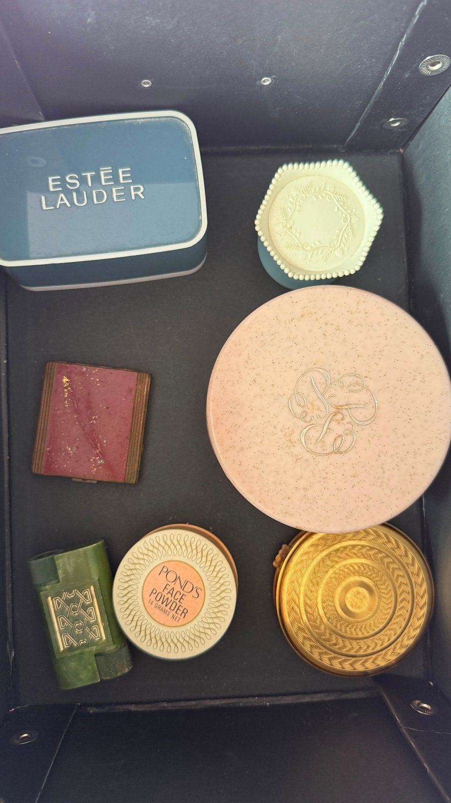 Vintage make-up en accessoire set, Ophalen, Gehele gezicht