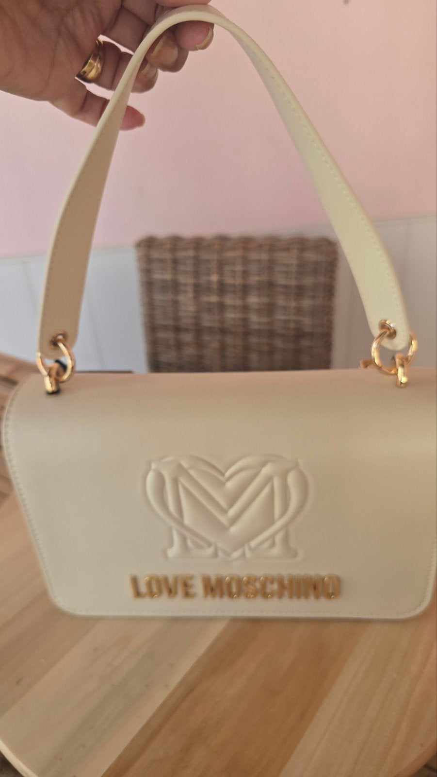 Love Moschino Handtas - Nieuw met label, Ophalen of Verzenden, Nieuw, Beige, Handtas