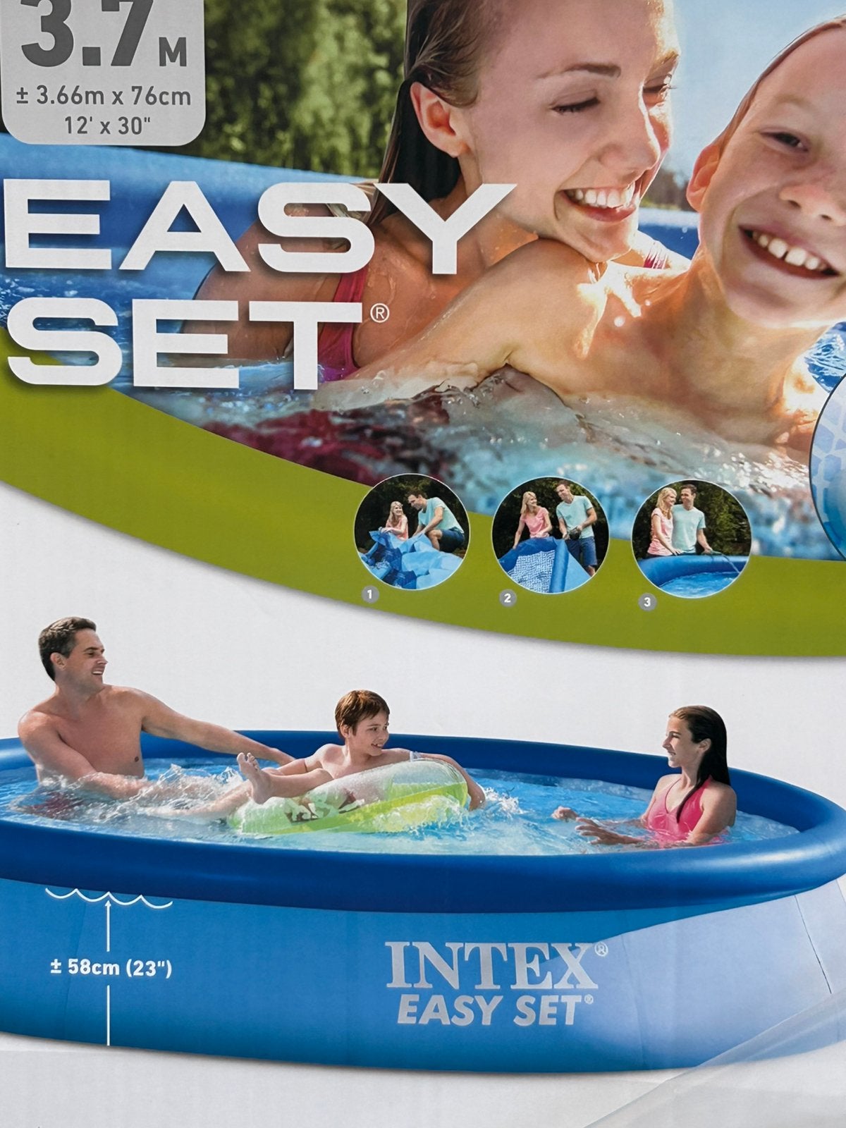 Intex zwembad bad, Minder dan 80 cm, Ophalen of Verzenden, Opzetzwembad, Rechthoekig