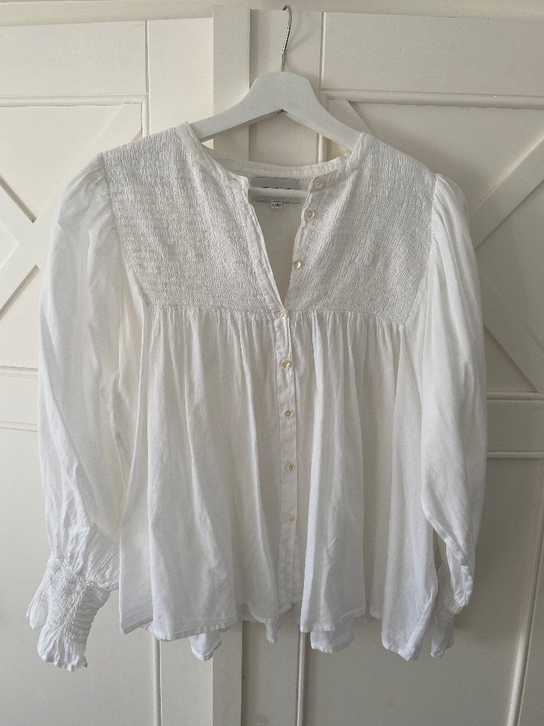 Mooie blouse Antik Batik, Maat 38/40 (M), Verzenden, Wit, Gedragen