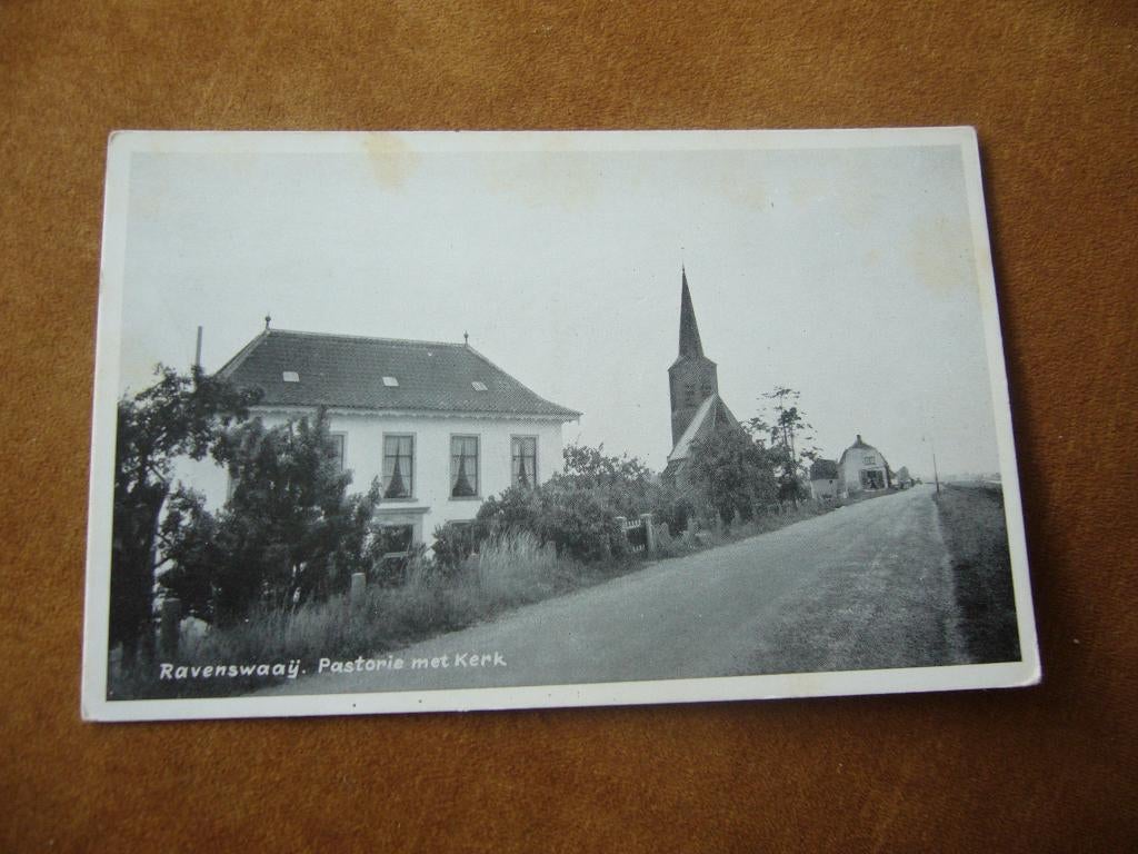 RAVENSWAAIJ =  PASTORIE MET KERK, Ophalen of Verzenden, 1940 tot 1960, Ongelopen