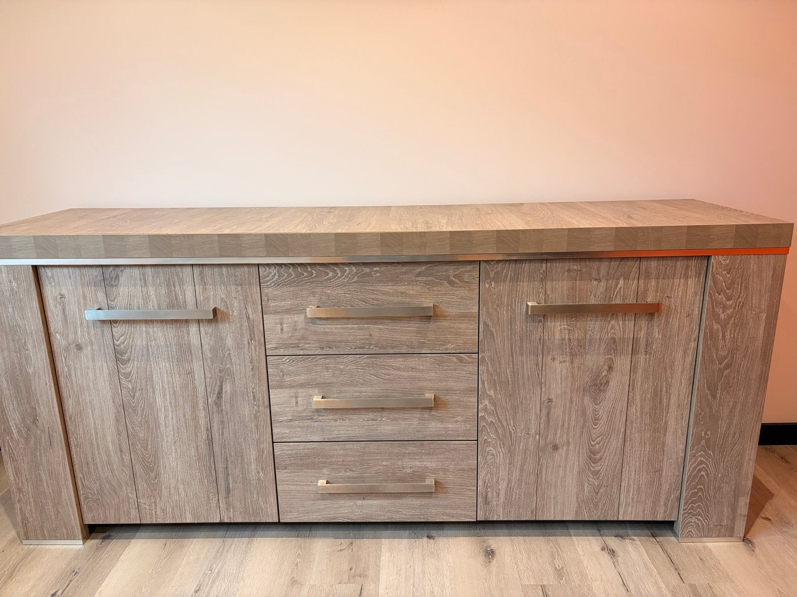Set. Tv meubel en Dressoir Casino Lamulux, Ophalen, Overige materialen, Gebruikt, 200 cm of meer