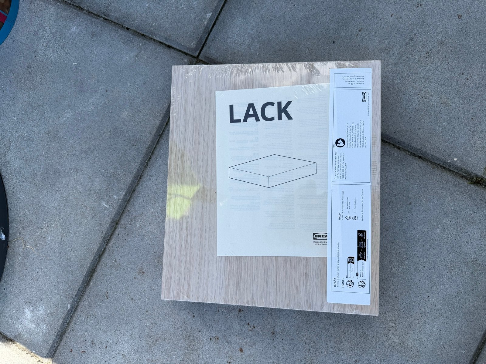 IKEA LACK bijzettafel/wandplank - Nieuw in verpakking, Ophalen, Minder dan 45 cm, Vierkant, Nieuw