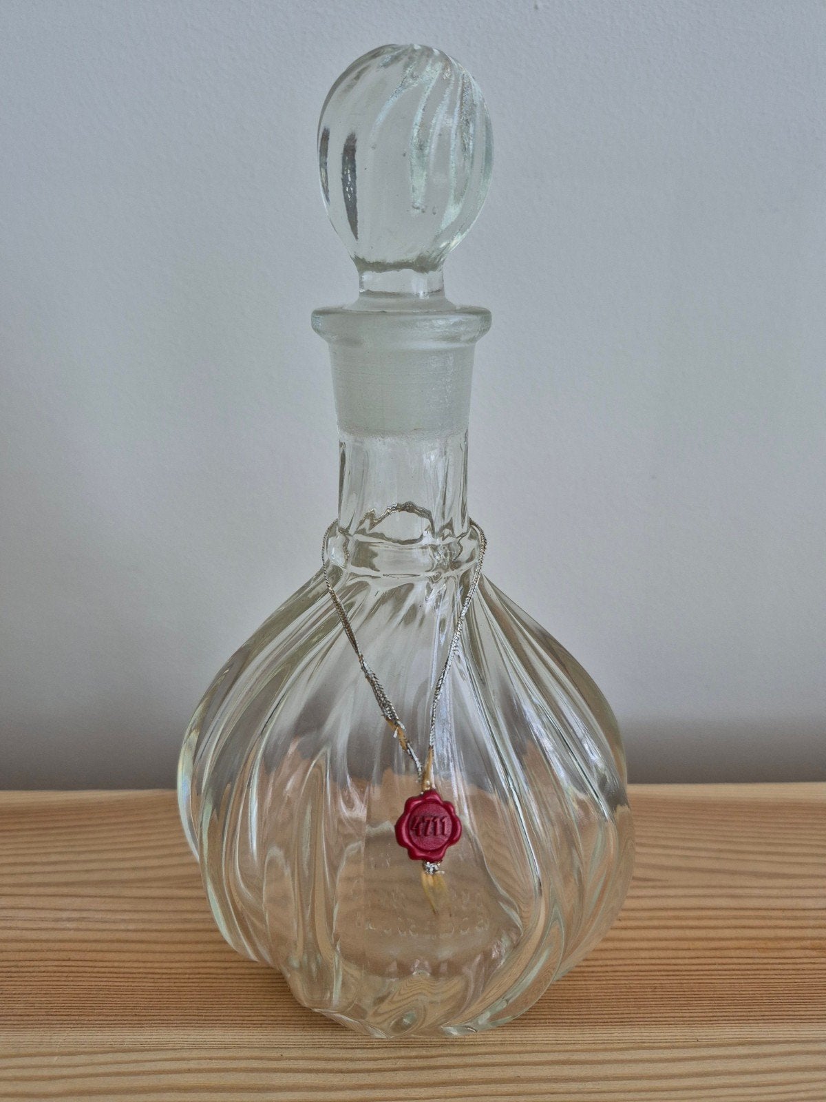 Vintage 4711 Eau de Cologne fles met glazen stop, Ophalen of Verzenden