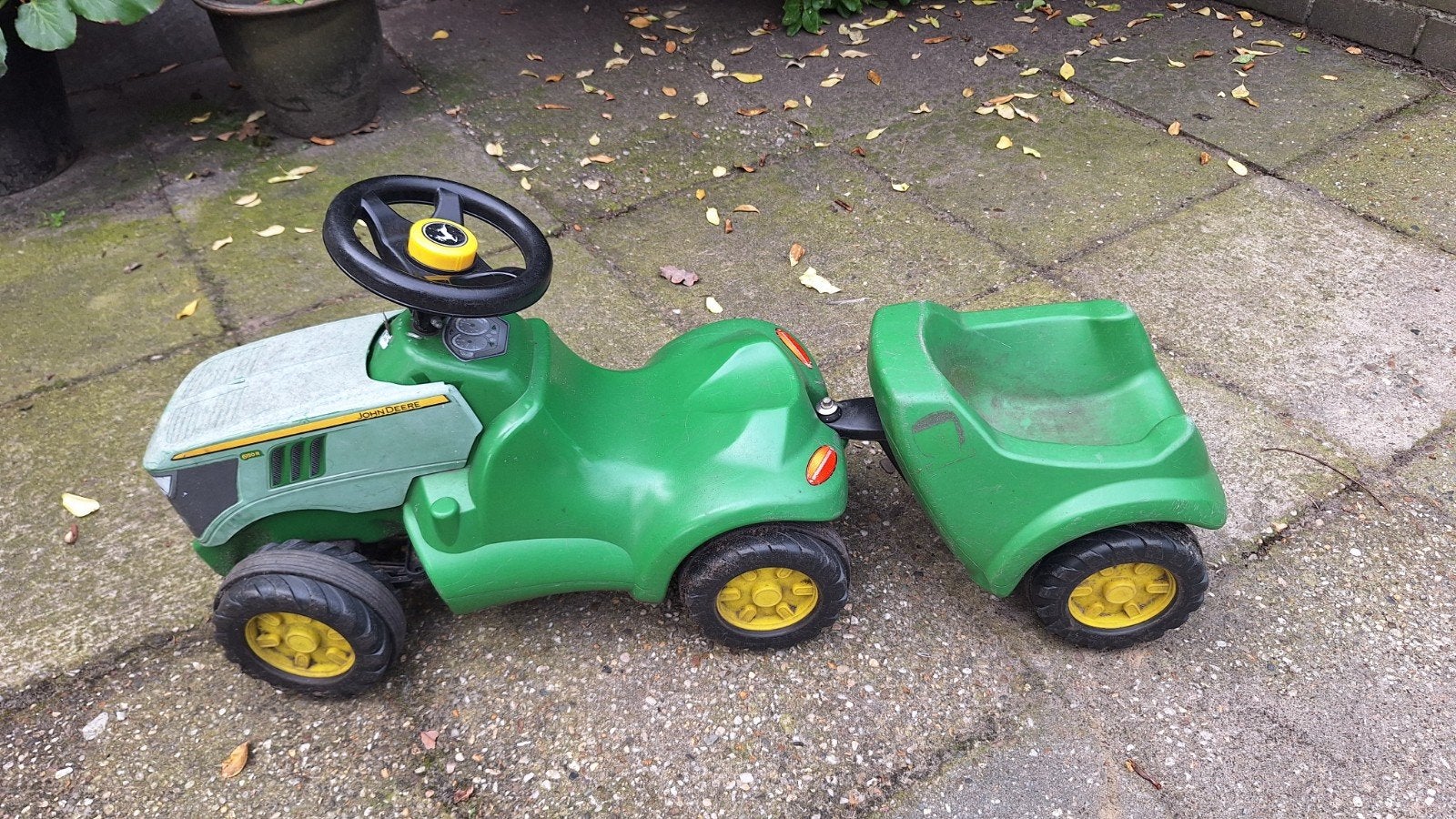 John Deere looptractor met wagen van Rolly Toys, Ophalen, Gebruikt