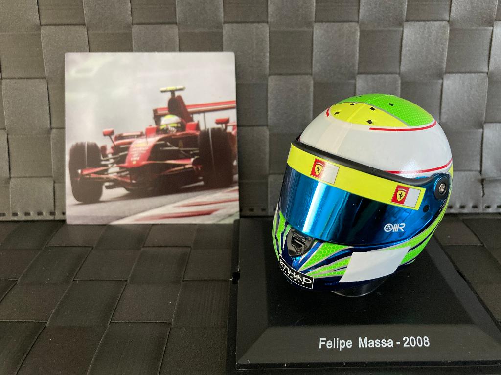 ✅ Felipe Massa 2008 1:5 helm Ferrari F1 Spark Formule 1, Ophalen of Verzenden, Nieuw, Formule 1
