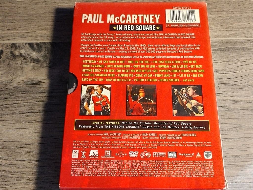 Paul McCartney - In Red Square [DVD], Alle leeftijden, Ophalen of Verzenden, Zo goed als nieuw