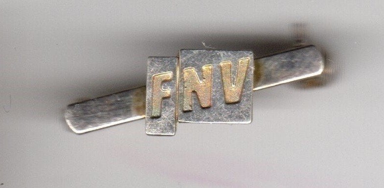 BROCHE FNV VAKBOND (A5), Verzamelen, Speldjes, Pins en Buttons, Ophalen of Verzenden, Gebruikt, Overige onderwerpen