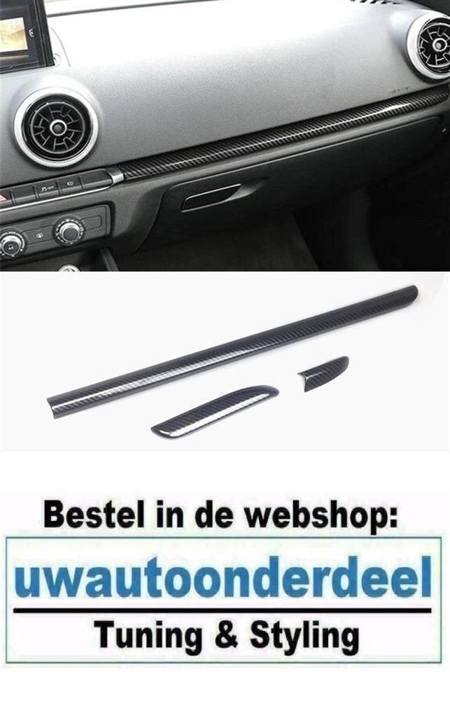 Dashboard Interieurlijsten Lijsten Carbon Geschikt voor Audi, Verzenden, Automotive Parts, A.parts@hotmail.nl, Trasmolenlaan 12 3447 GZ Woerden