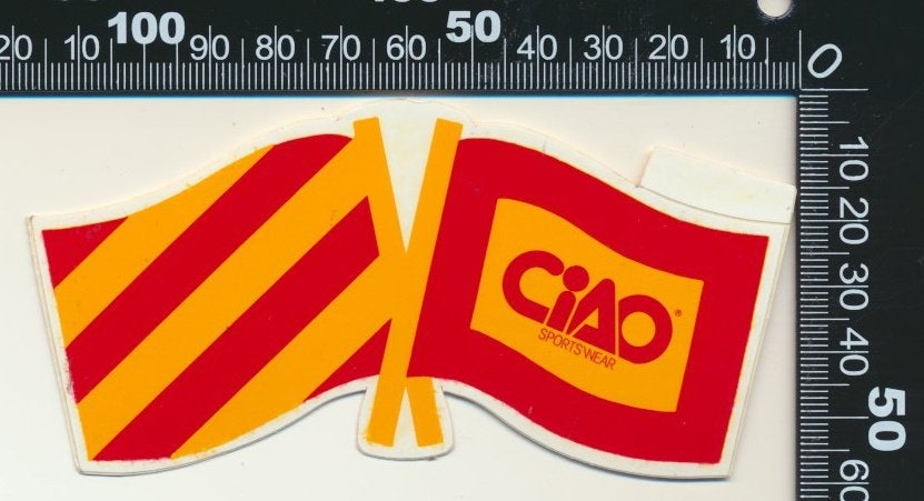 Sticker: Ciao Sportswear (2), Ophalen of Verzenden, Zo goed als nieuw, Bedrijf of Vereniging