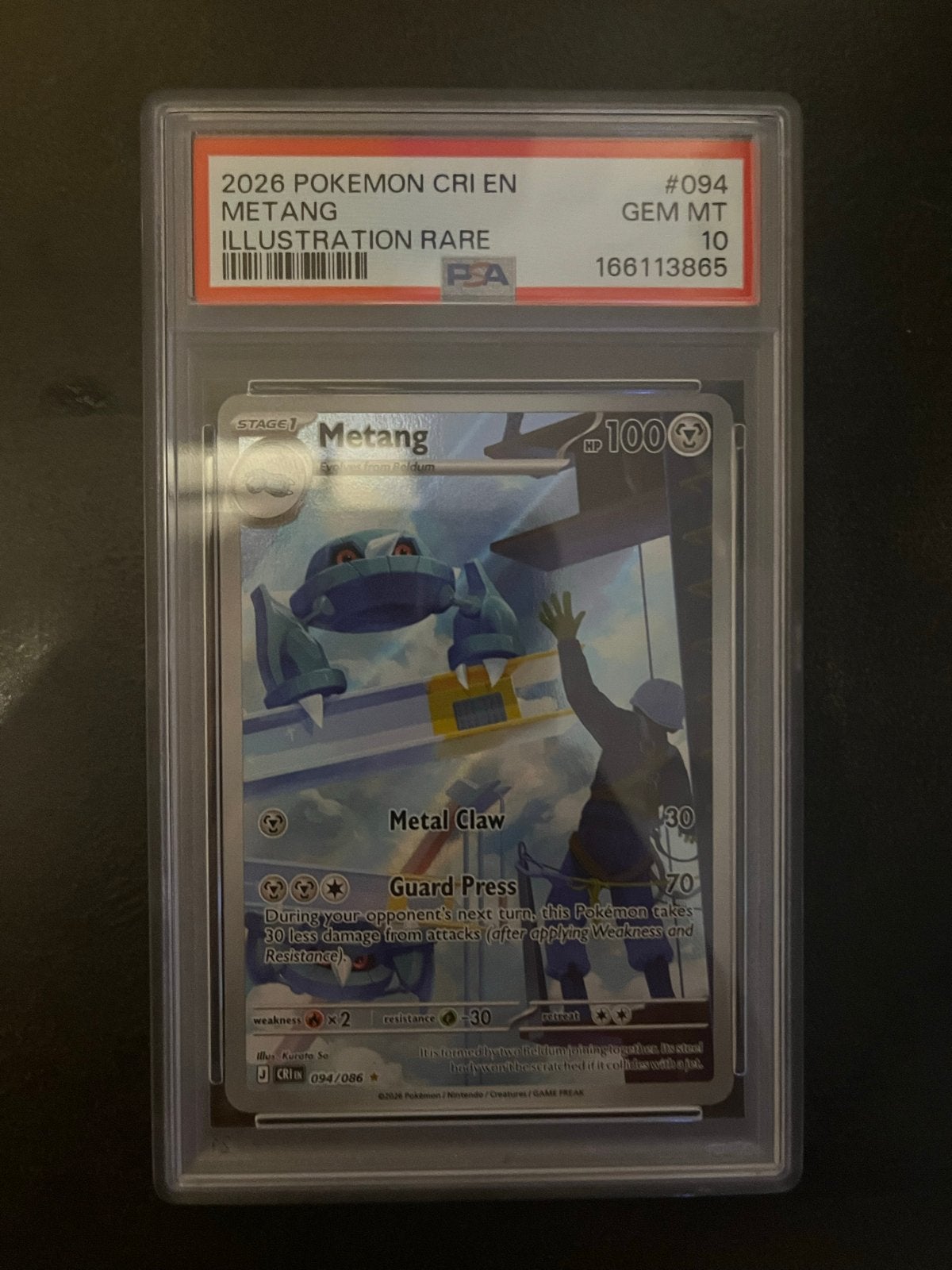 PSA 10 Metang - Chaos Rising - POP 61, Ophalen of Verzenden, Nieuw, Losse kaart