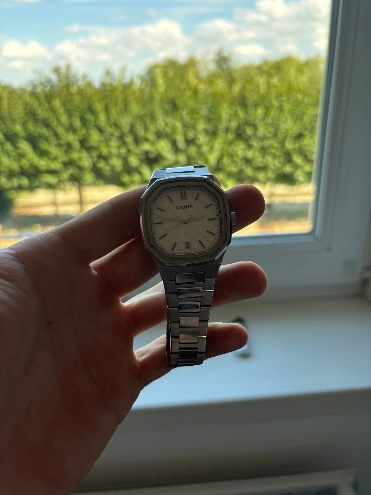 Cainte Horloge - Stijlvol Polshorloge met Stalen Band, Overige merken, Staal, Polshorloge, Ophalen of Verzenden