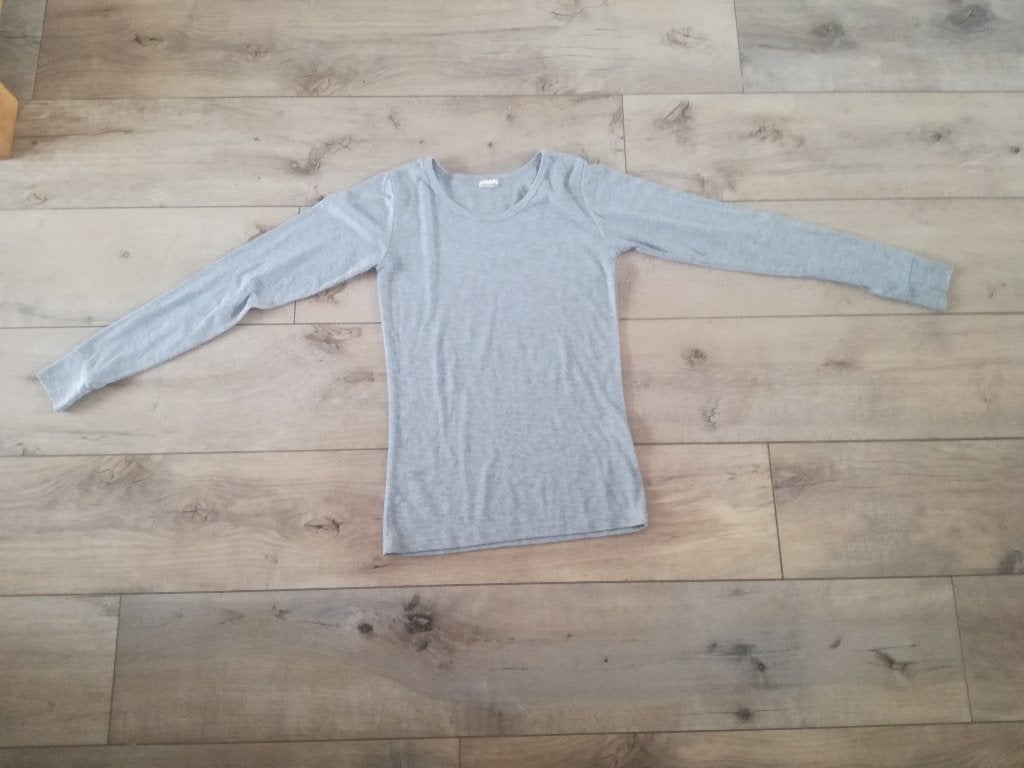 Thermo shirt maat 164 polyester grijs (onderkleding), Ophalen of Verzenden, Zo goed als nieuw, Jongen of Meisje, Shirt of Longsleeve