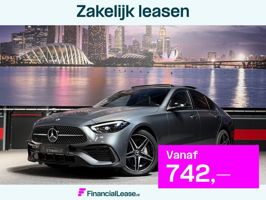 Mercedes-Benz C-Klasse C300 e AMG |Memory|HeadUp||Sfeer|Pano, Automaat, 12 maanden, Achterwielaandrijving, Bedrijf