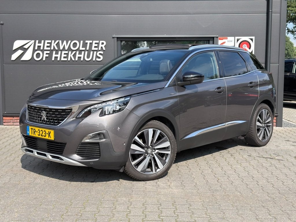 Peugeot 3008 1.2 PureTech GT Line | Panodak | Trekhaak | Cam, Auto's, Gebruikt, 1199 cc, Leder en Stof, Origineel Nederlands