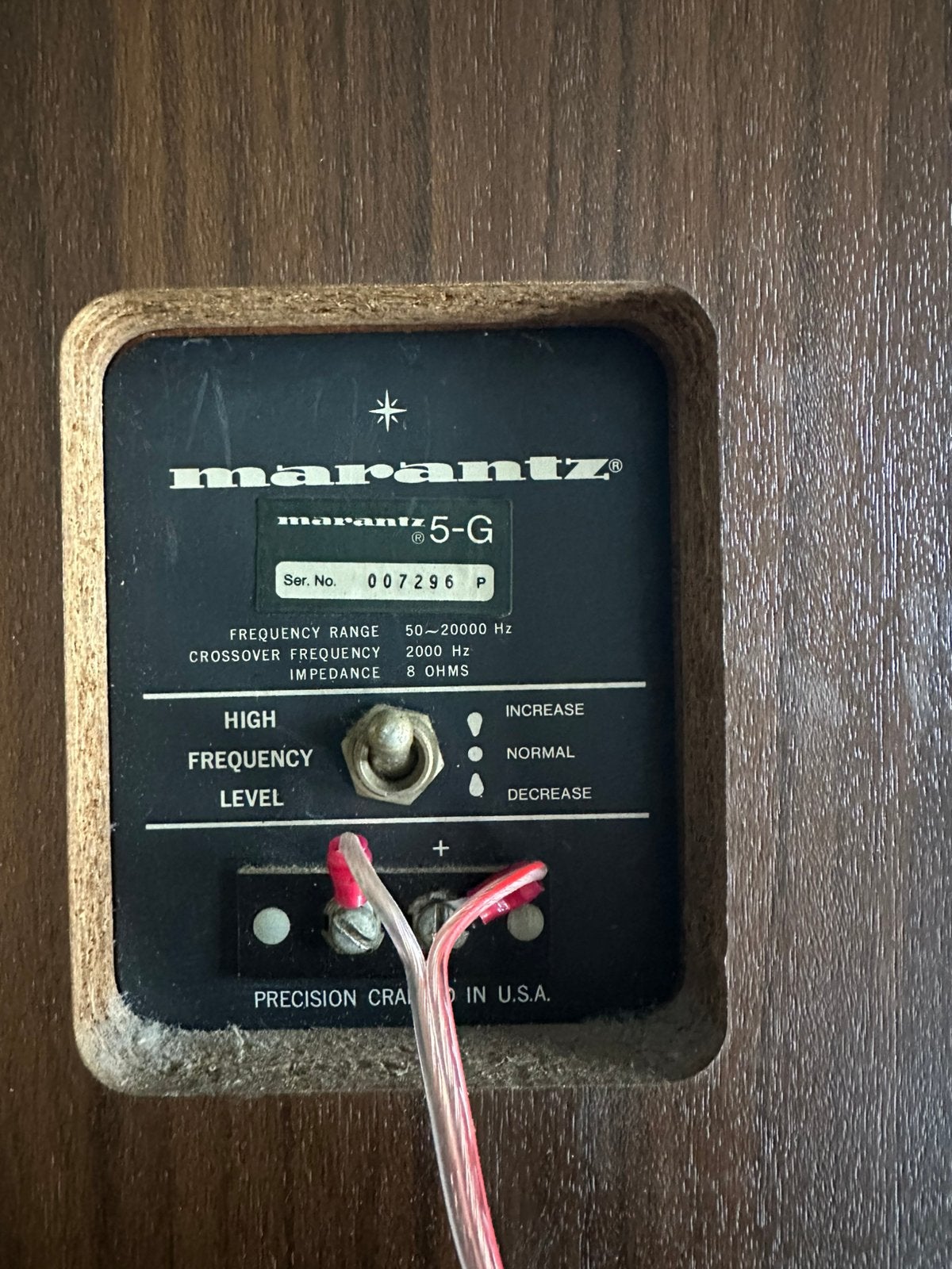 Marantz 5-G speakerset, 2 stuks, van 1e eigenaar, Audio, Tv en Foto, Luidsprekers, Ophalen, Gebruikt, 60 tot 120 watt, Overige merken