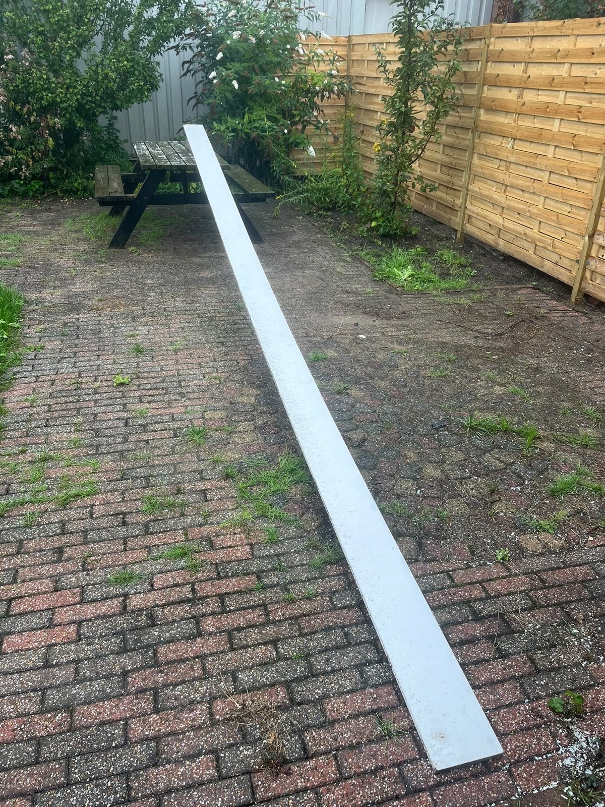 Red Cedar Boeideel - Gegrond en Gewit (RAL 9001), Ophalen, Gebruikt, Minder dan 25 mm, Plank