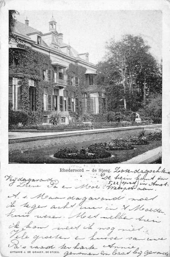 543 De Steeg - Rhederveld 1902, Verzenden, Voor 1920, Gelopen, Gelderland