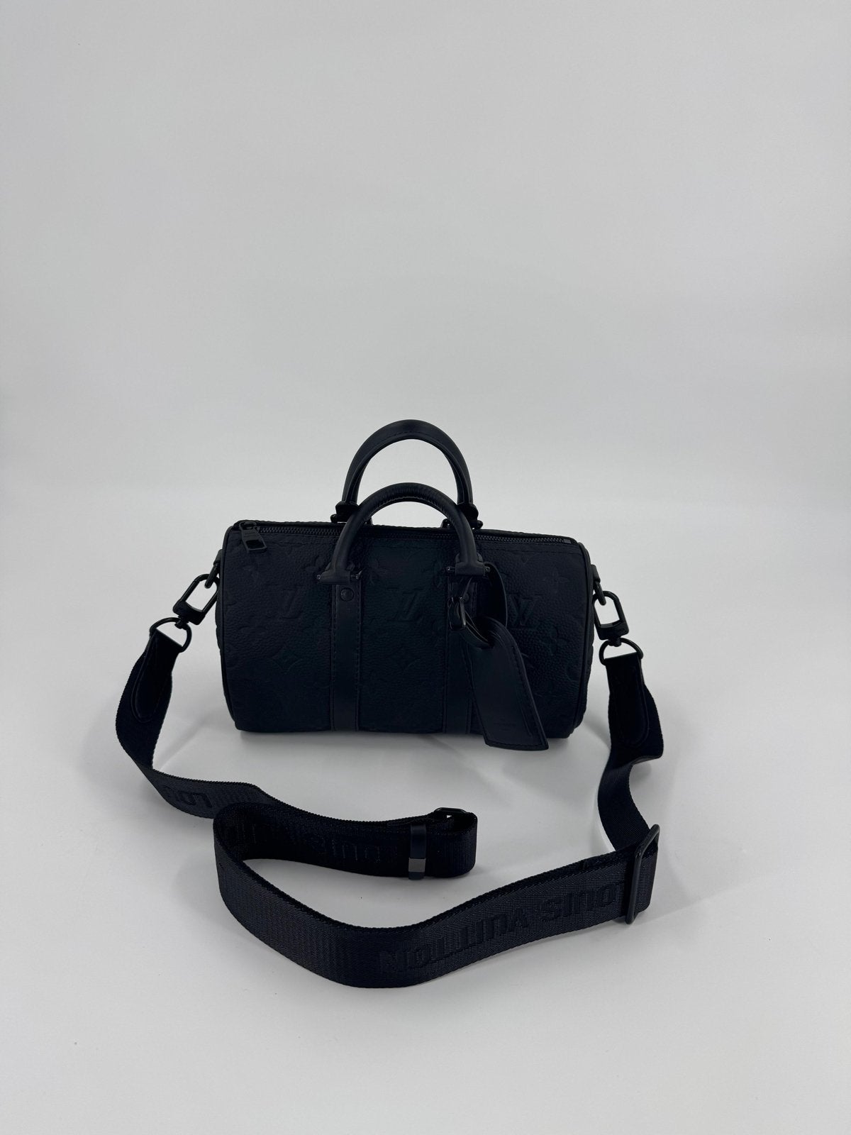 Louis Vuitton Keepall Bandoulière 25 Zwart, Ophalen of Verzenden, Zo goed als nieuw, Zwart, Overige typen