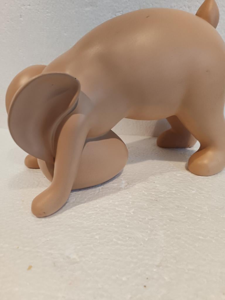 Keramische Puppy Beeldje - Speels en Decoratief, Verzamelen, Beelden en Beeldjes, Zo goed als nieuw, Dier, Ophalen of Verzenden