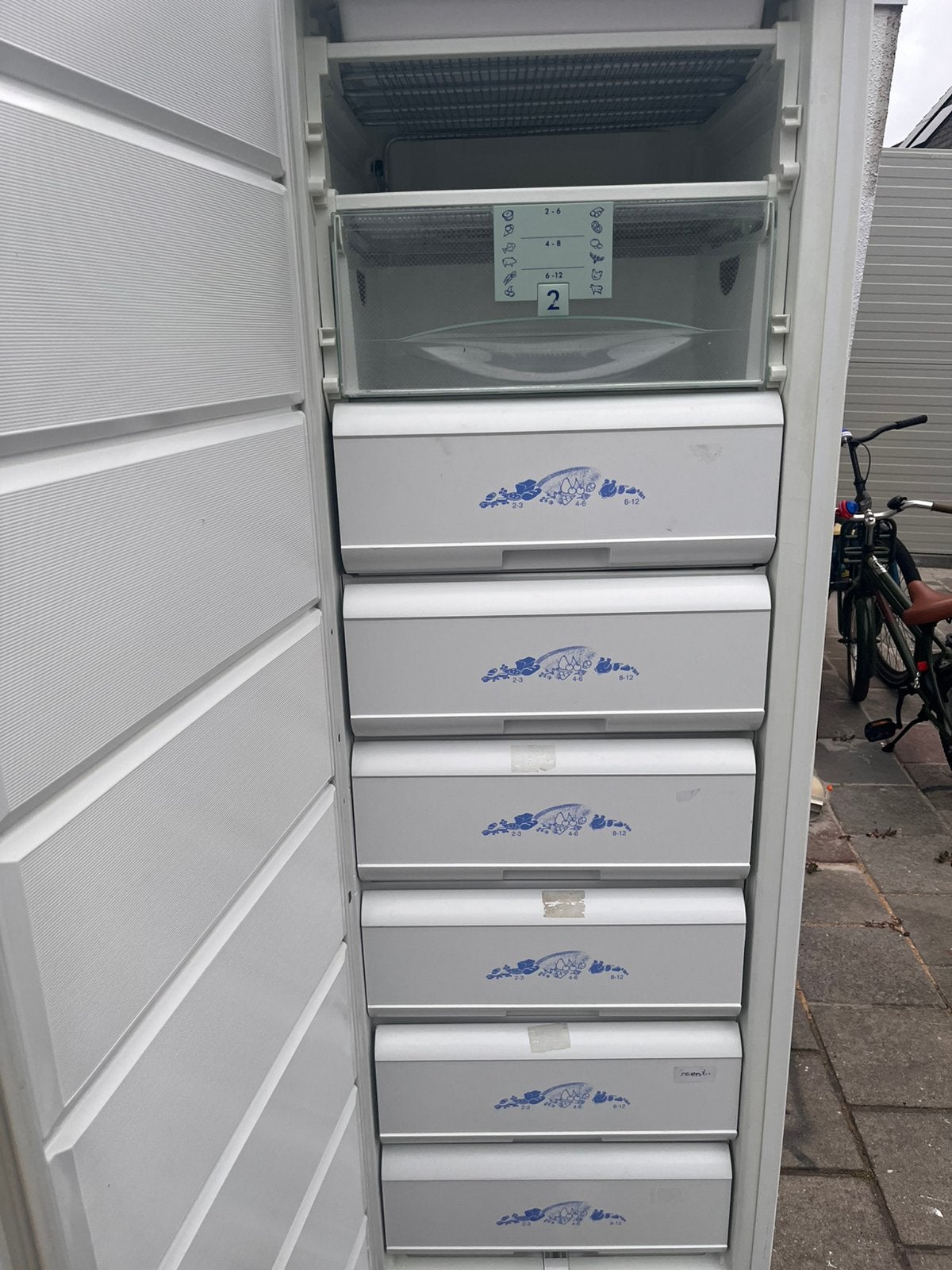 Whirlpool vriezer, Ophalen, Gebruikt, Minder dan 60 cm, 160 cm of meer