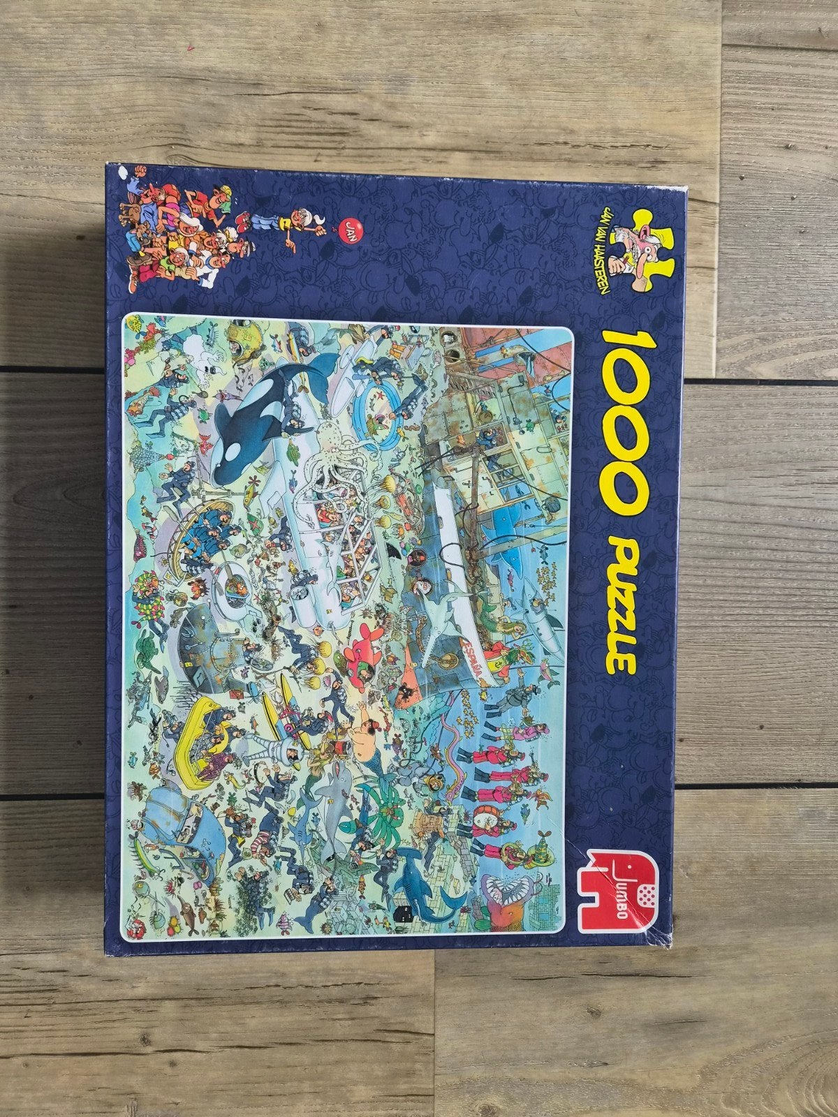 Jan van Haasteren Puzzel 1000 stukjes - Onderwaterwereld, Ophalen of Verzenden, 500 t/m 1500 stukjes, Gebruikt, Legpuzzel