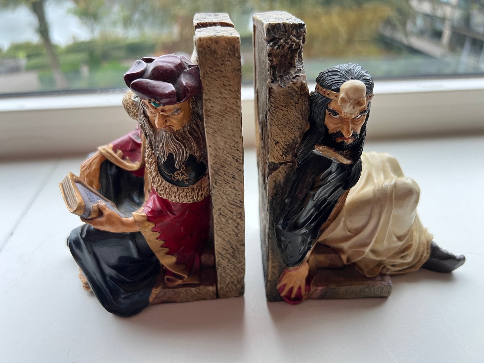 Unieke Boekensteunen: Fantasy Figuren, Vintage, Meerkleurig, Kunststof, Ophalen of Verzenden