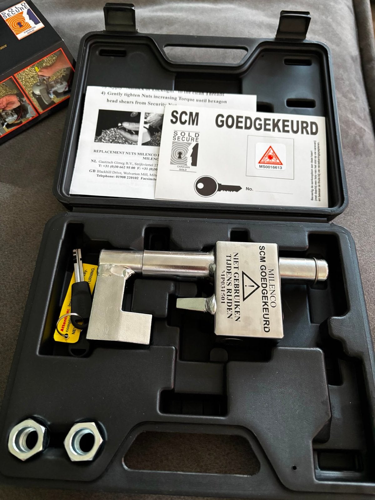 Milenco Compact Koppelinglot SCM Goedgekeurd, Ophalen, Zo goed als nieuw