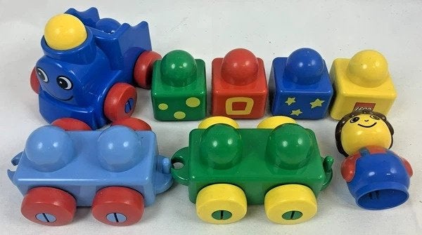 LEGO Duplo Primo Trein Locomotief met Wagons Peuterspeelgoed, Verzenden, Zo goed als nieuw, Noidea@gmail.com, Kend Used Items EZ