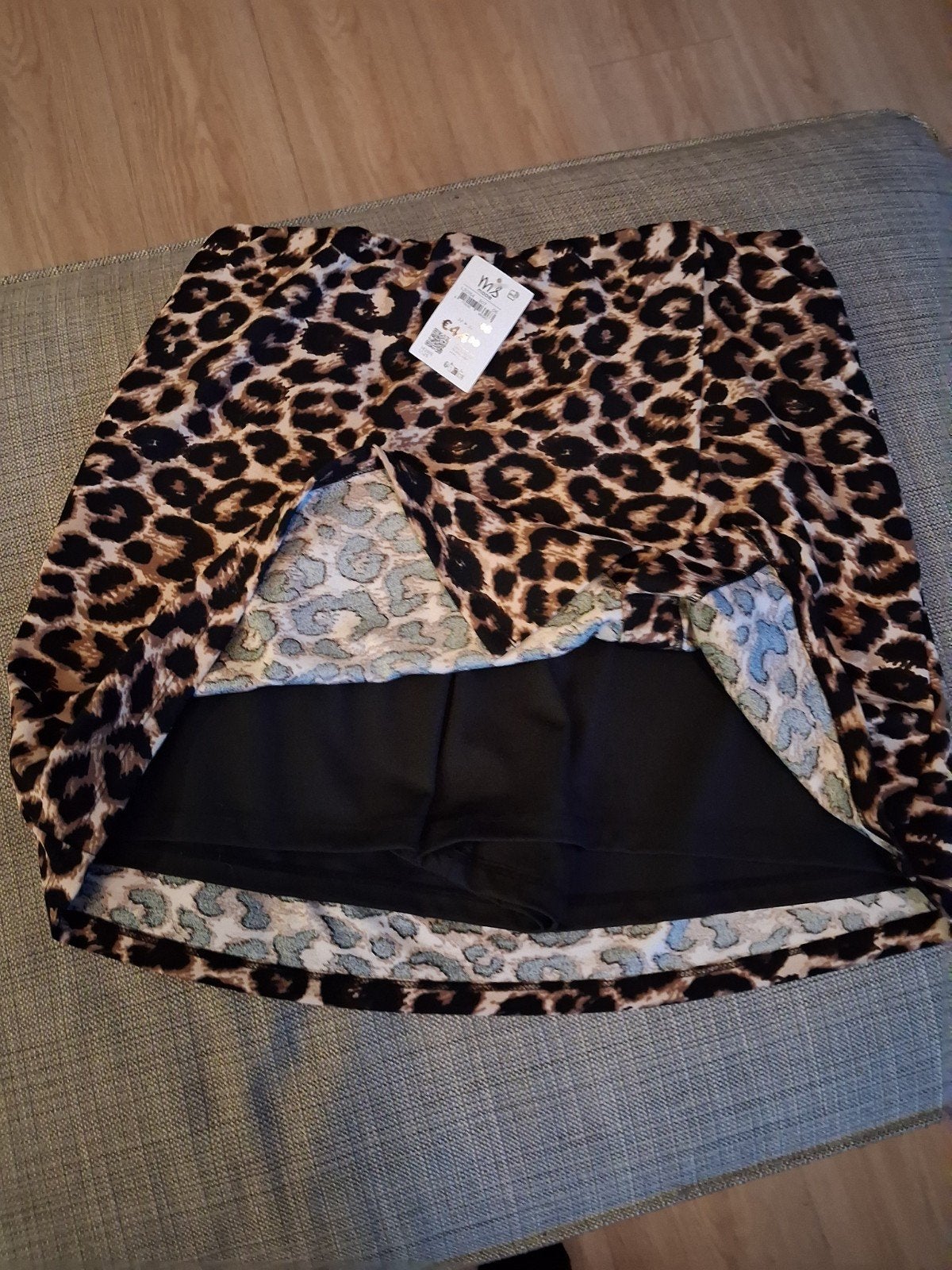 Leuke panterprint rokje/broekje, maat 46, Kleding | Dames, Rokken, Ophalen, Meerkleurig, Maat 46/48 (XL) of groter, Nieuw