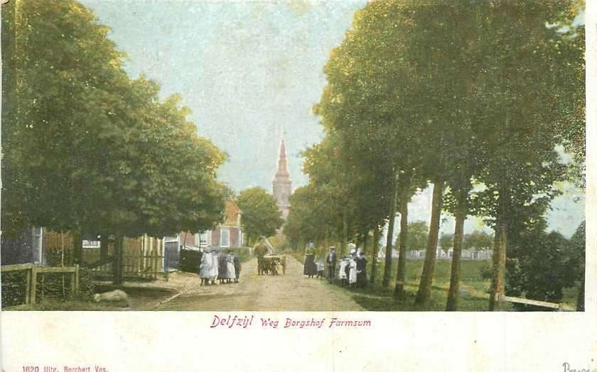 380-213-035 Delfzijl Weg Borgshof Farmsum, Verzenden, Voor 1920, Groningen