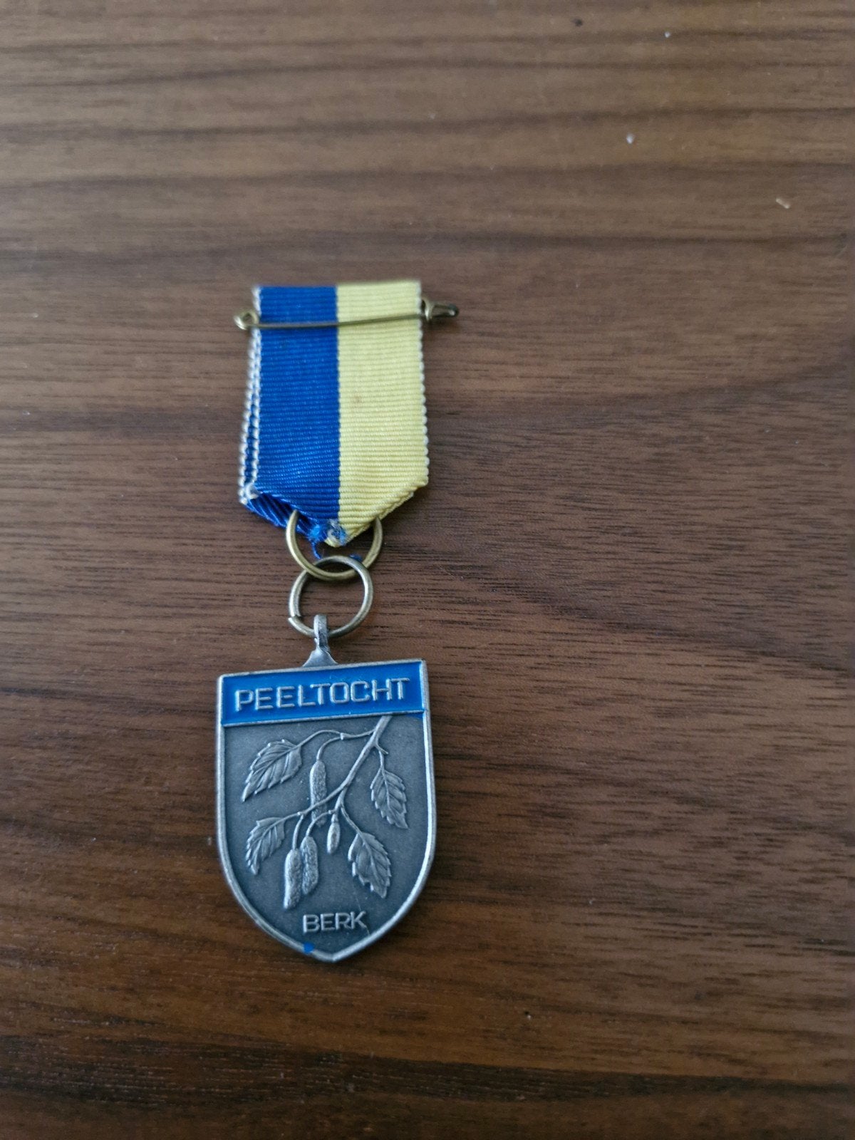 189 Vintage Peeltocht Berken Medaille met Lint - Deurne, Postzegels en Munten, Ophalen of Verzenden