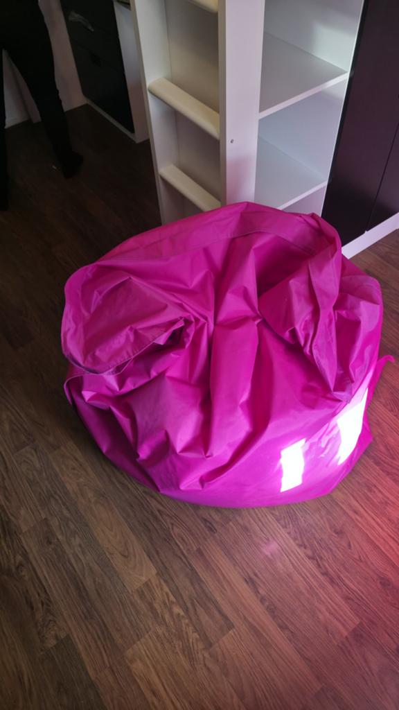 Fatboy fuchsia zitzak, Huis en Inrichting, Zitzakken, Ophalen of Verzenden, Gebruikt, Roze, Zitzak