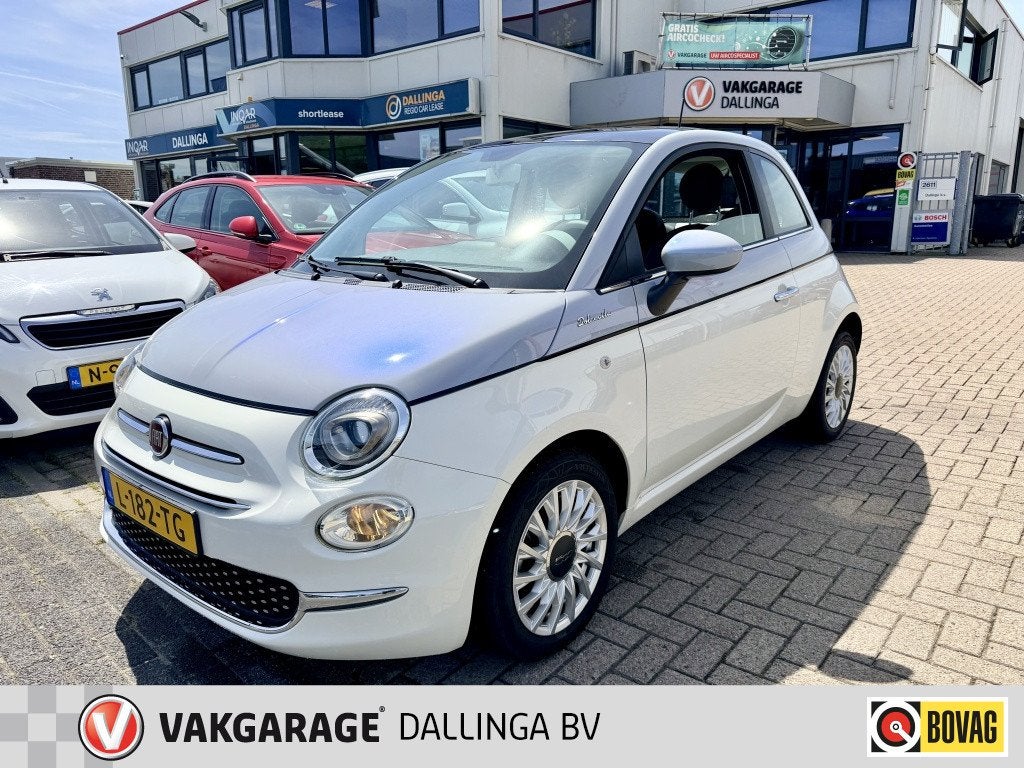 Fiat 500 1.0 Hybrid Dolcevita | Panoramadak (bj 2021), Voorwielaandrijving, 12 maanden, Stof, Euro 6