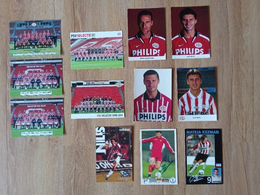 PSV selectie- en spelerskaarten (incl. Ronaldo, Nilis), Ophalen of Verzenden, Nieuw, PSV, Spelerskaart