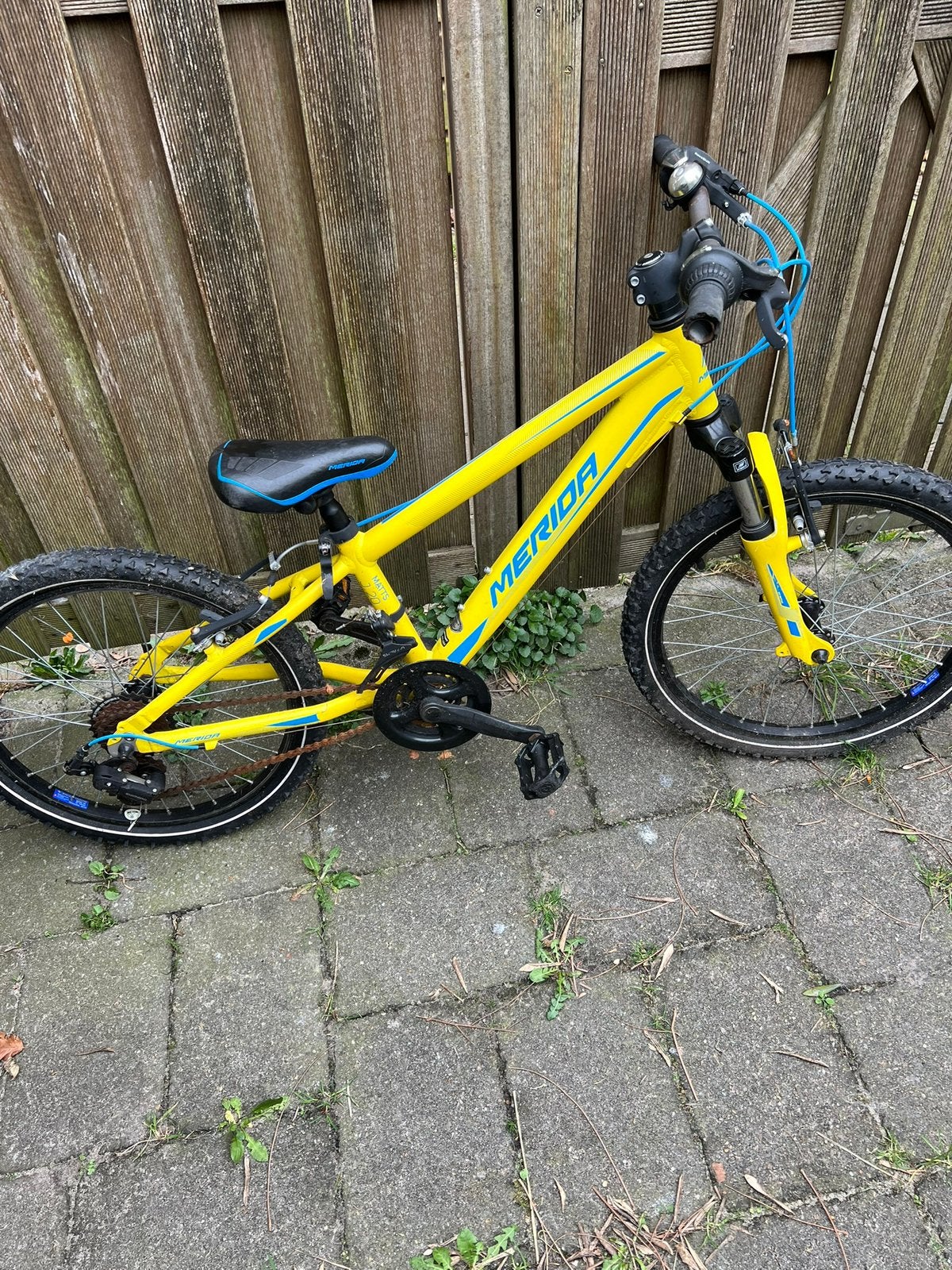 Merida Matts J20 Kinderfiets - Geel, Ophalen, Gebruikt, Velgrem, 20 inch of meer