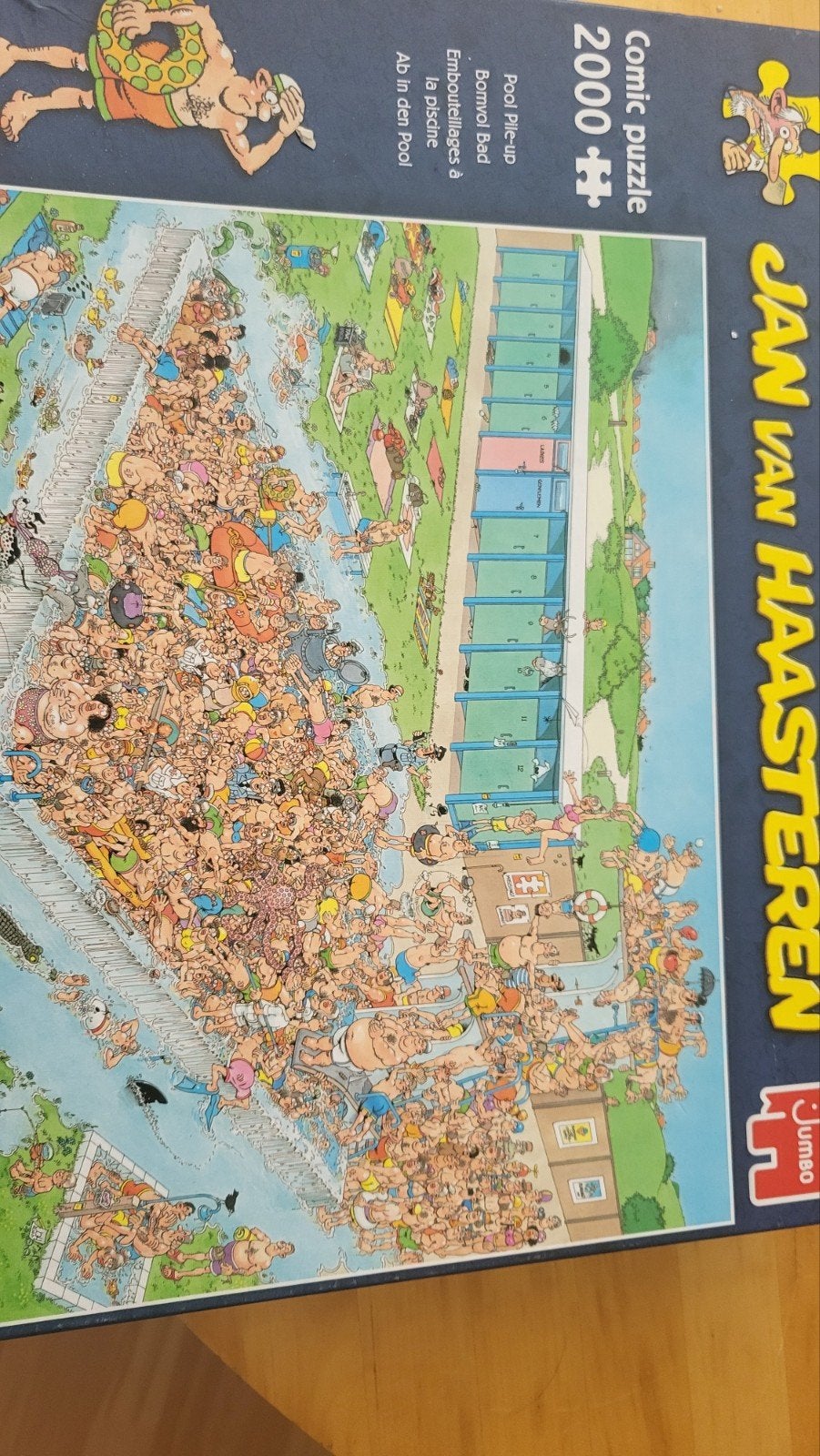 Jan van Haasteren Comic Puzzel - Pool Pile-up 2000 stukjes, Ophalen of Verzenden