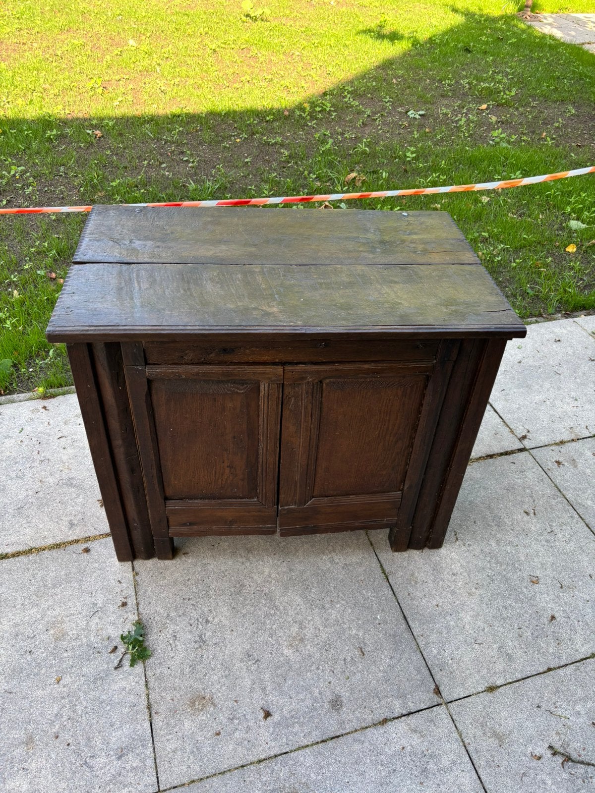 Antieke dekenkist kast wandkast klepkast, Ophalen, Gebruikt, ., .