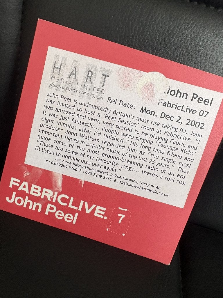 John Peel, CD FabricLive 07, Zo goed als nieuw, Import, Album, Verzenden