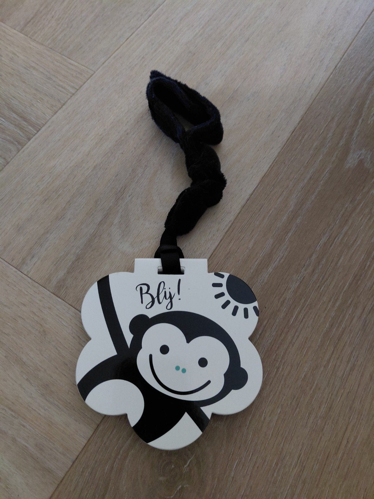 Speelboekje Blij! Aapje Zwart Wit, Ophalen of Verzenden, Zo goed als nieuw, Overige typen