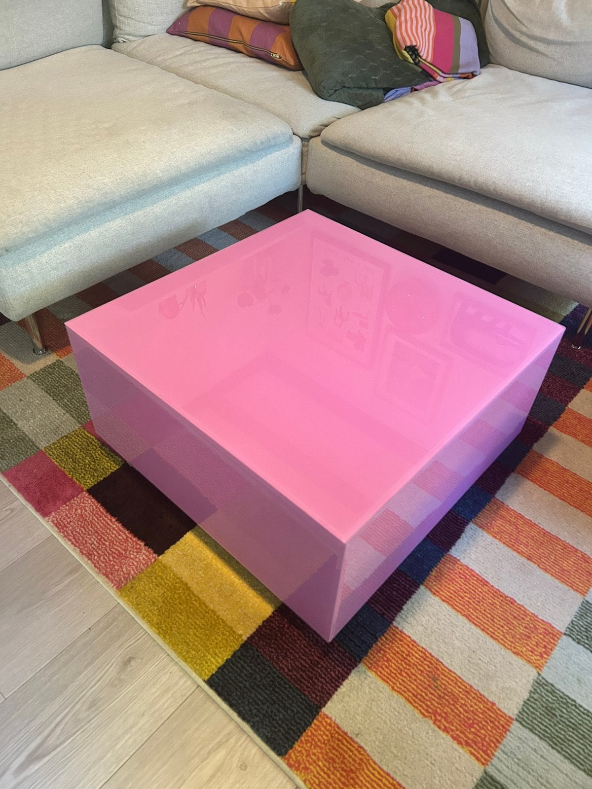 HKLiving salontafel mirrorblock, Ophalen, 100 tot 150 cm, 50 tot 100 cm, Zo goed als nieuw