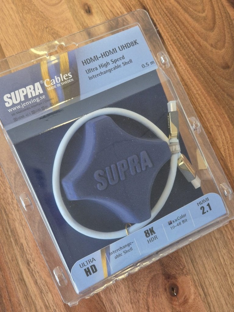 Supra HDMI UHD8K 0.5m — nieuw, Audio, Tv en Foto, Audiokabels en Televisiekabels, Ophalen of Verzenden, Nieuw, Minder dan 2 meter